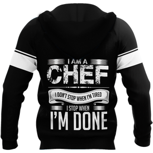 Chef 3D All Over Printed Men Autumn Hoodie Custom Name - T-SHIRT DESIGN