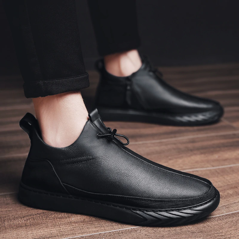 Leather top chef shoes