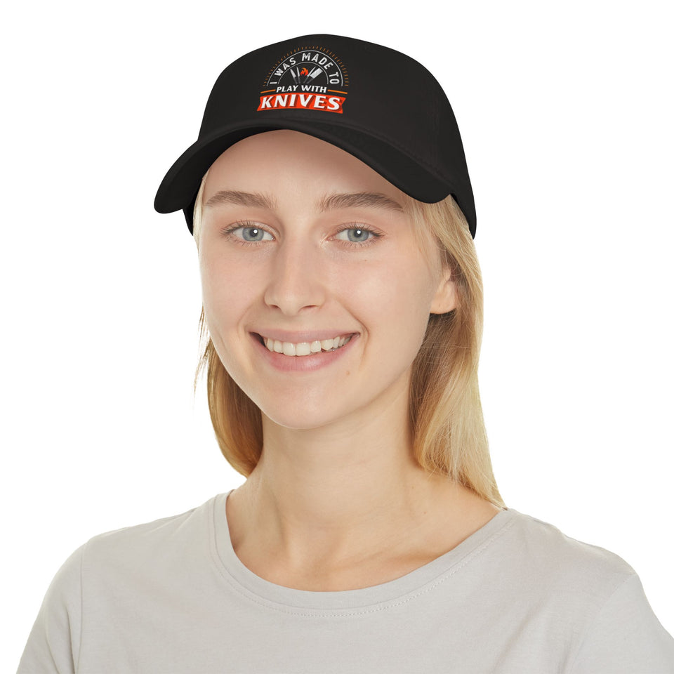 Stylish Low Profile Baseball Cap with 'Knives Fire' Design - Perfect for Casual Outings and Gifts