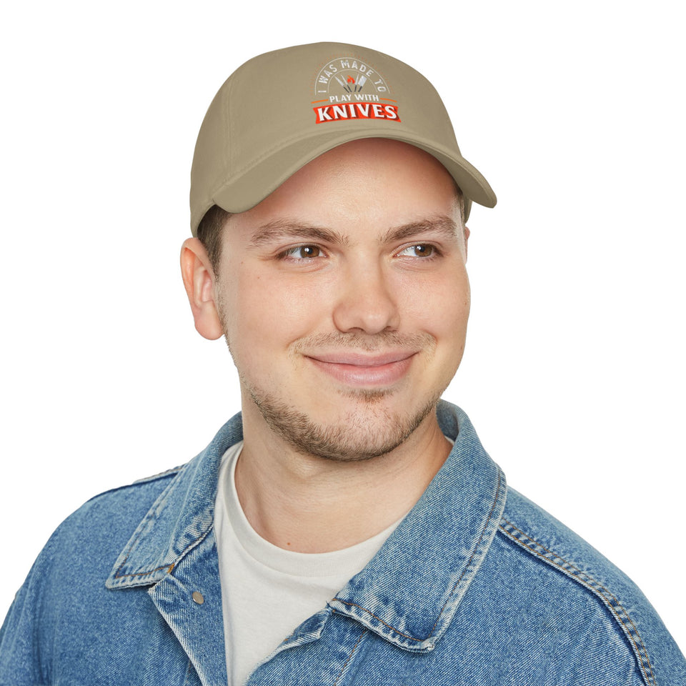 Stylish Low Profile Baseball Cap with 'Knives Fire' Design - Perfect for Casual Outings and Gifts