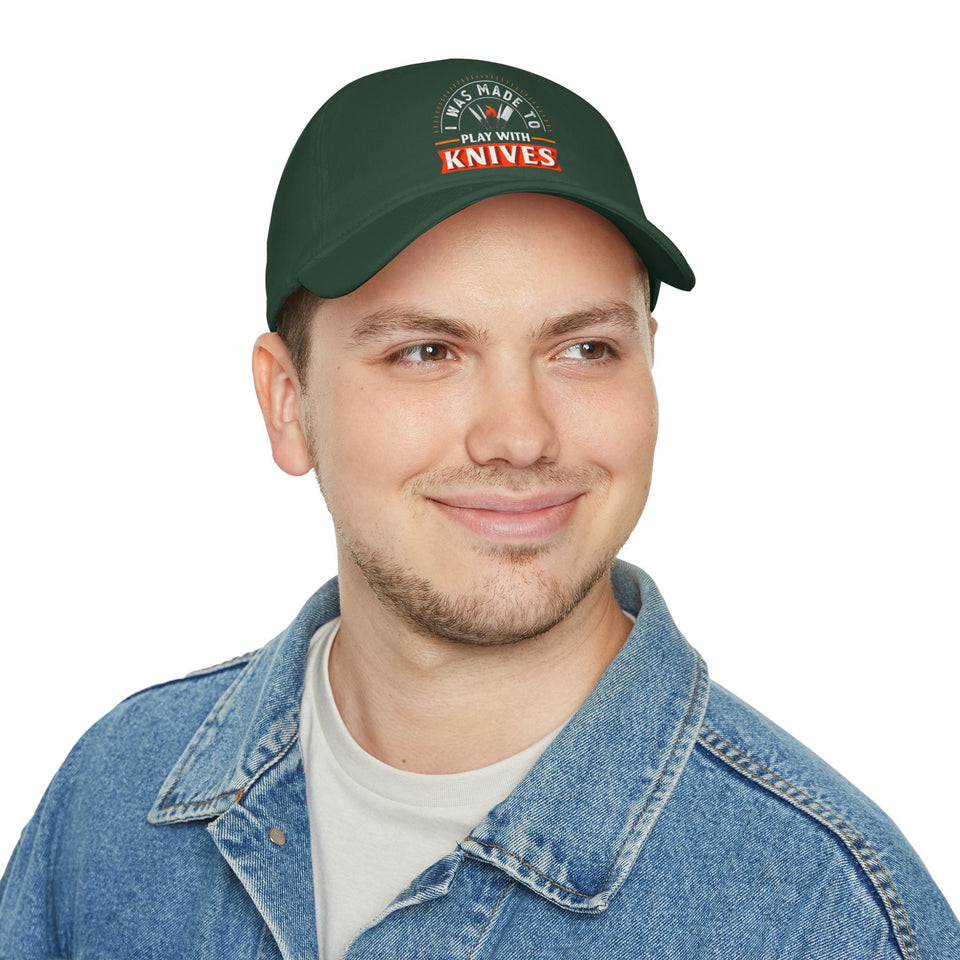 Stylish Low Profile Baseball Cap with 'Knives Fire' Design - Perfect for Casual Outings and Gifts