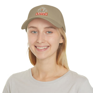 Stylish Low Profile Baseball Cap with 'Knives Fire' Design - Perfect for Casual Outings and Gifts