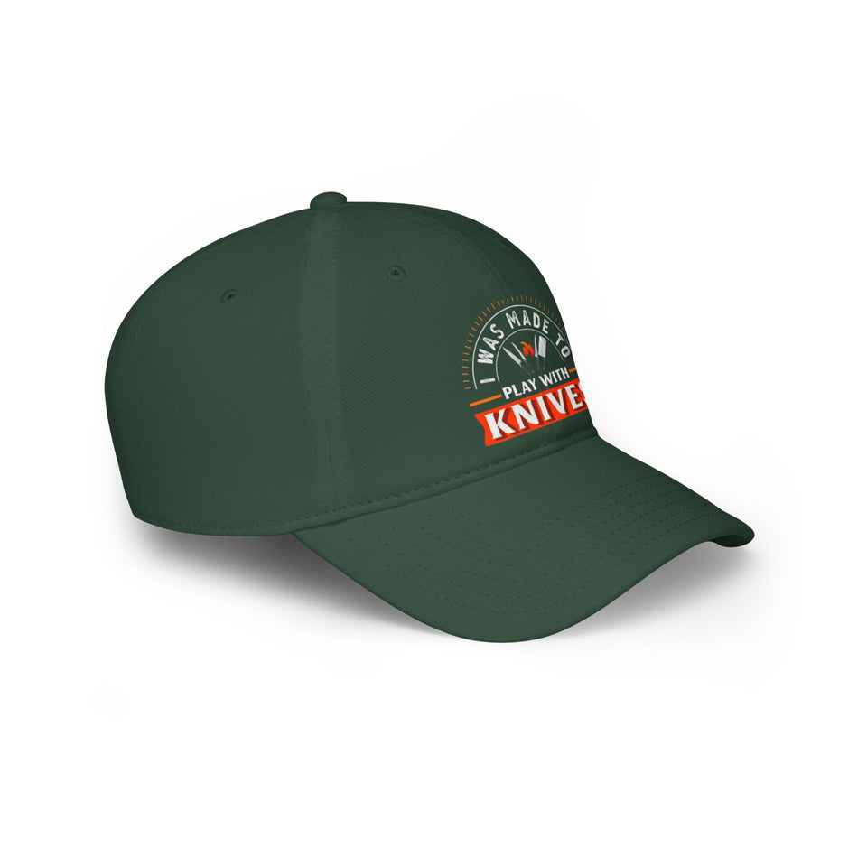 Stylish Low Profile Baseball Cap with 'Knives Fire' Design - Perfect for Casual Outings and Gifts