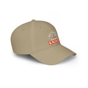 Stylish Low Profile Baseball Cap with 'Knives Fire' Design - Perfect for Casual Outings and Gifts