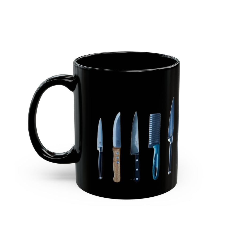 Chef's knife Black Mug (11oz, 15oz)