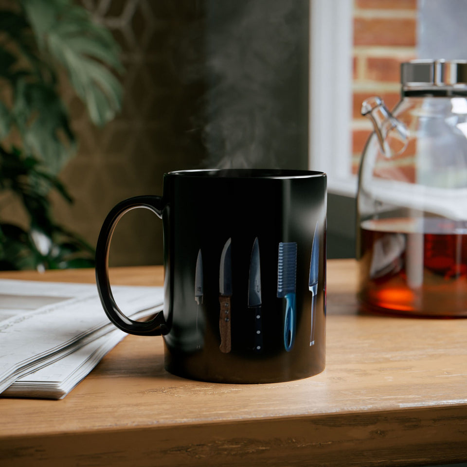 Chef's knife Black Mug (11oz, 15oz)