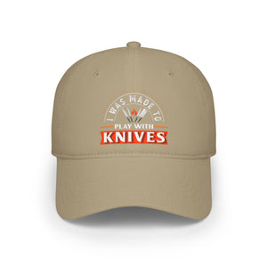 Stylish Low Profile Baseball Cap with 'Knives Fire' Design - Perfect for Casual Outings and Gifts