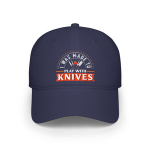 Stylish Low Profile Baseball Cap with 'Knives Fire' Design - Perfect for Casual Outings and Gifts