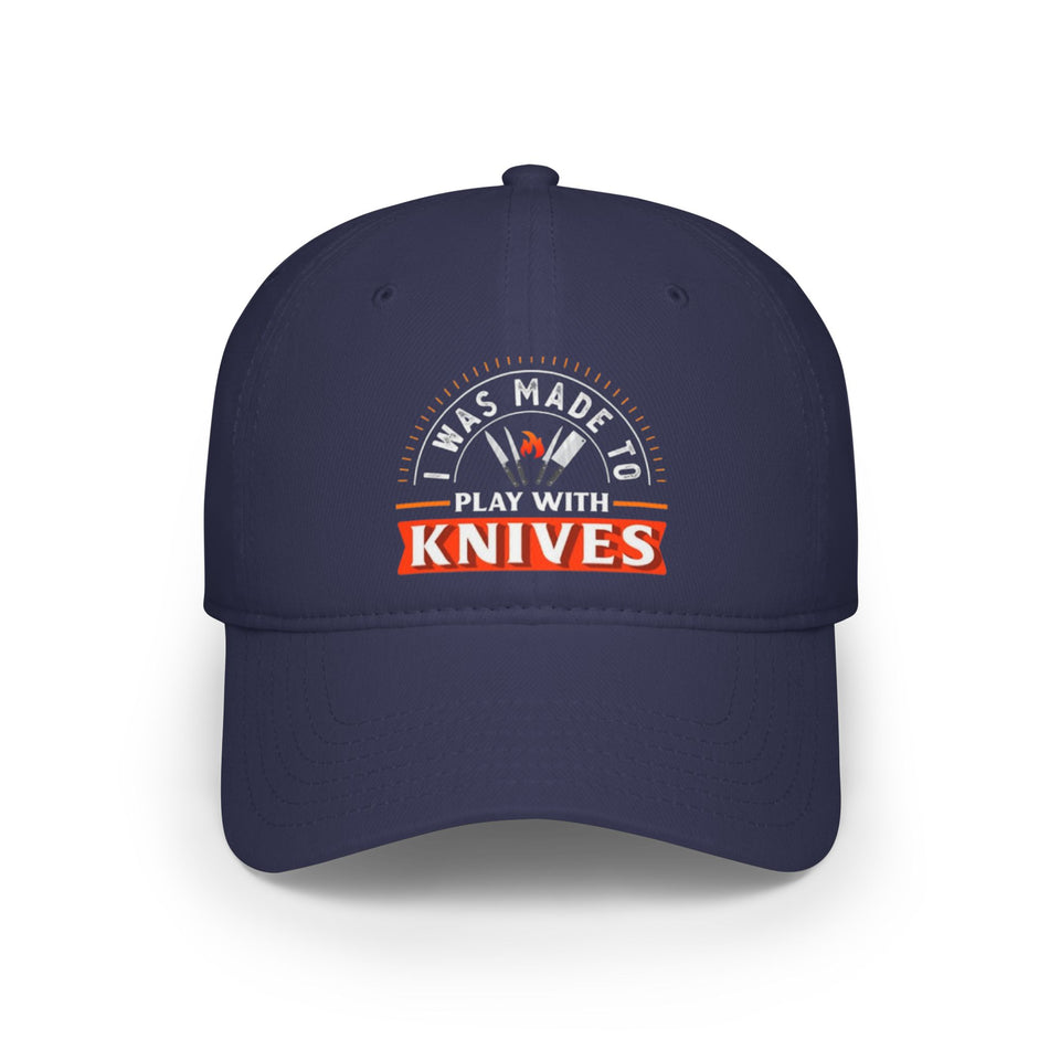 Stylish Low Profile Baseball Cap with 'Knives Fire' Design - Perfect for Casual Outings and Gifts