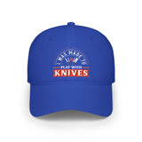 Stylish Low Profile Baseball Cap with 'Knives Fire' Design - Perfect for Casual Outings and Gifts