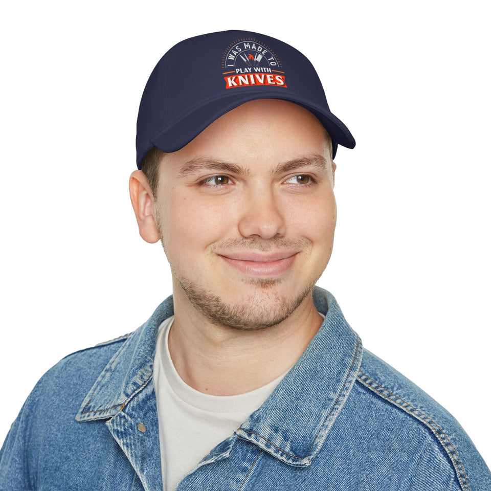 Stylish Low Profile Baseball Cap with 'Knives Fire' Design - Perfect for Casual Outings and Gifts