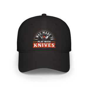 Stylish Low Profile Baseball Cap with 'Knives Fire' Design - Perfect for Casual Outings and Gifts