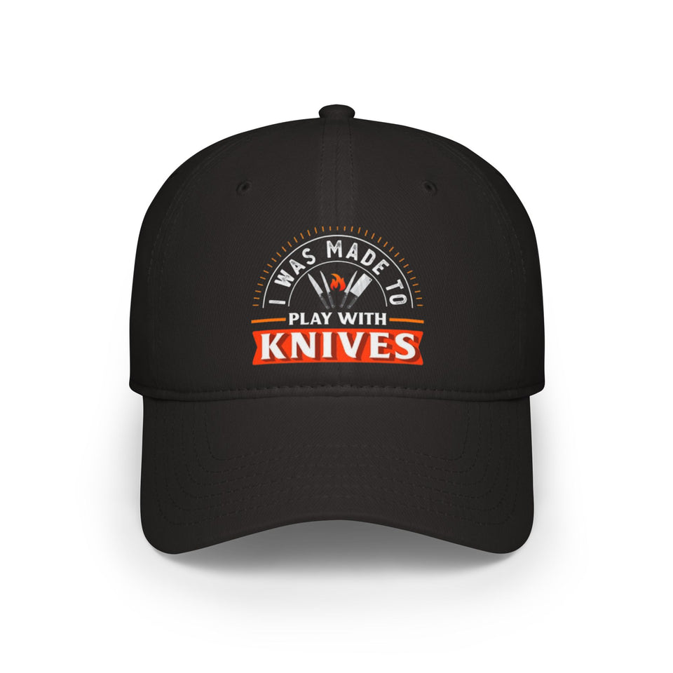 Stylish Low Profile Baseball Cap with 'Knives Fire' Design - Perfect for Casual Outings and Gifts