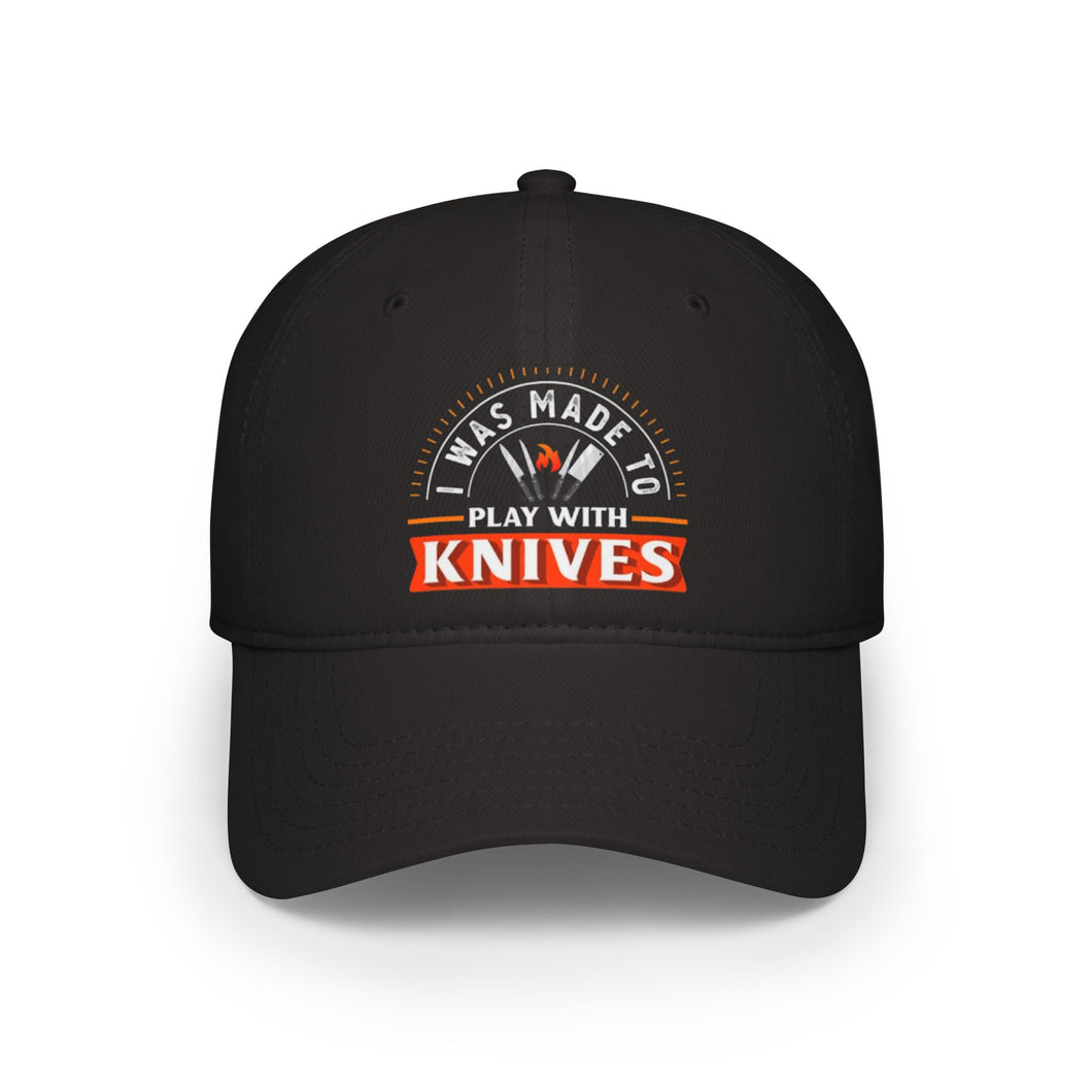 Stylish Low Profile Baseball Cap with 'Knives Fire' Design - Perfect for Casual Outings and Gifts