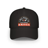 Stylish Low Profile Baseball Cap with 'Knives Fire' Design - Perfect for Casual Outings and Gifts