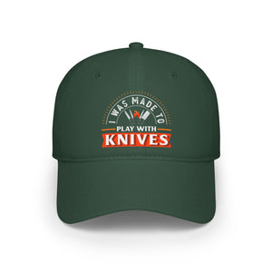 Stylish Low Profile Baseball Cap with 'Knives Fire' Design - Perfect for Casual Outings and Gifts