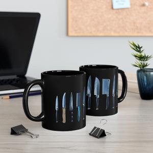 Chef's knife Black Mug (11oz, 15oz)