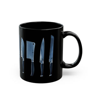 Chef's knife Black Mug (11oz, 15oz)