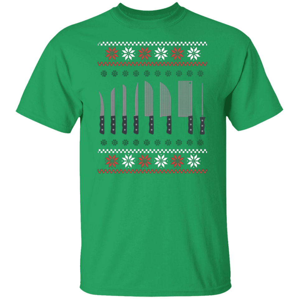 Christmas Chef Shirt | Ugly Xmas Sweater Cook Knives Gift