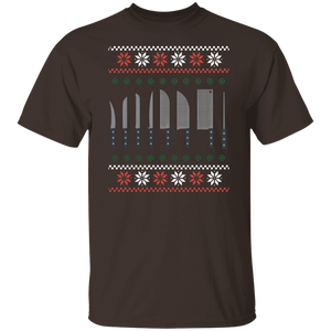 Christmas Chef Shirt | Ugly Xmas Sweater Cook Knives Gift