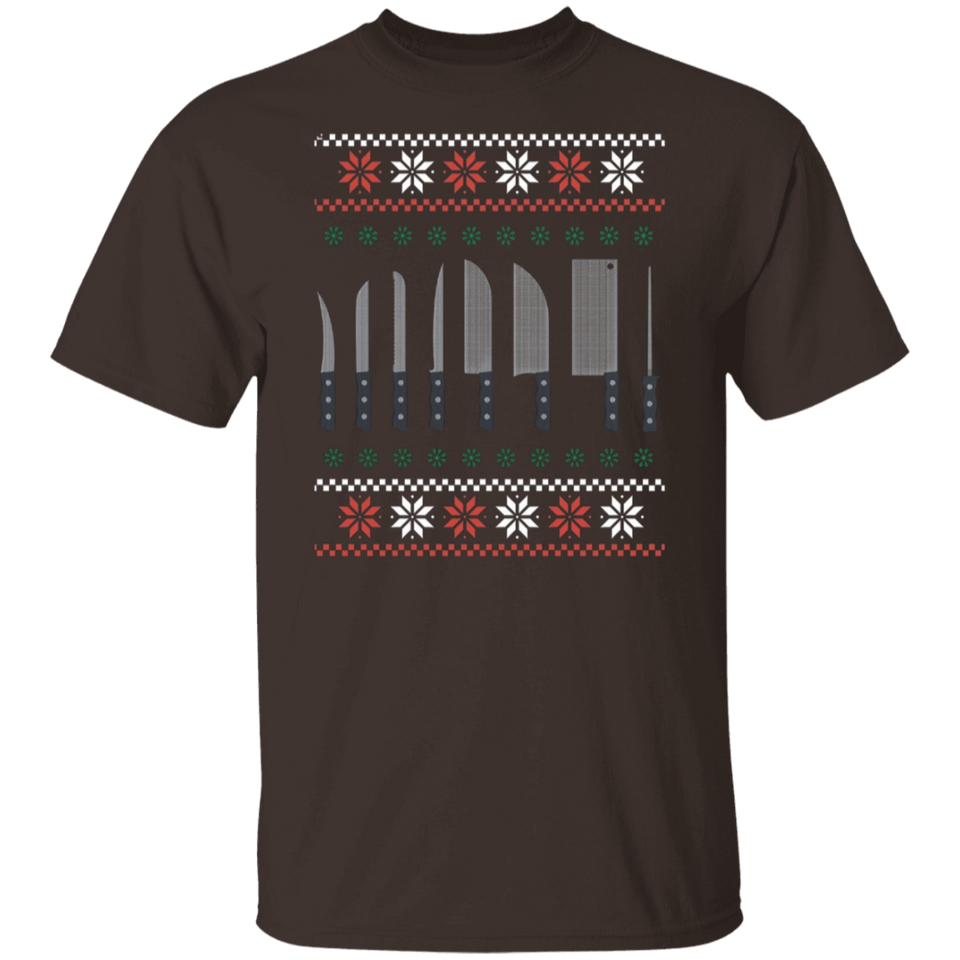 Christmas Chef Shirt | Ugly Xmas Sweater Cook Knives Gift