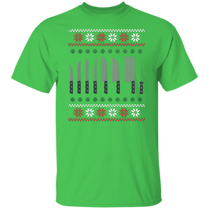 Christmas Chef Shirt | Ugly Xmas Sweater Cook Knives Gift