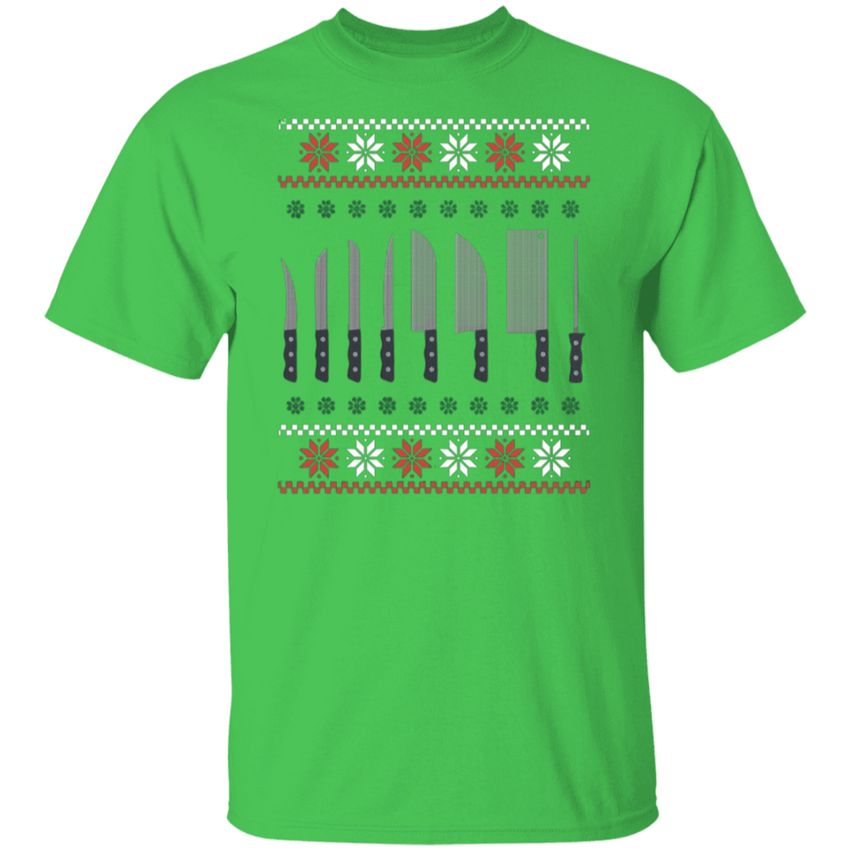 Christmas Chef Shirt | Ugly Xmas Sweater Cook Knives Gift