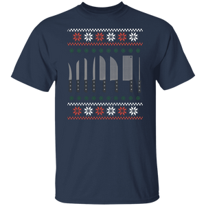 Christmas Chef Shirt | Ugly Xmas Sweater Cook Knives Gift