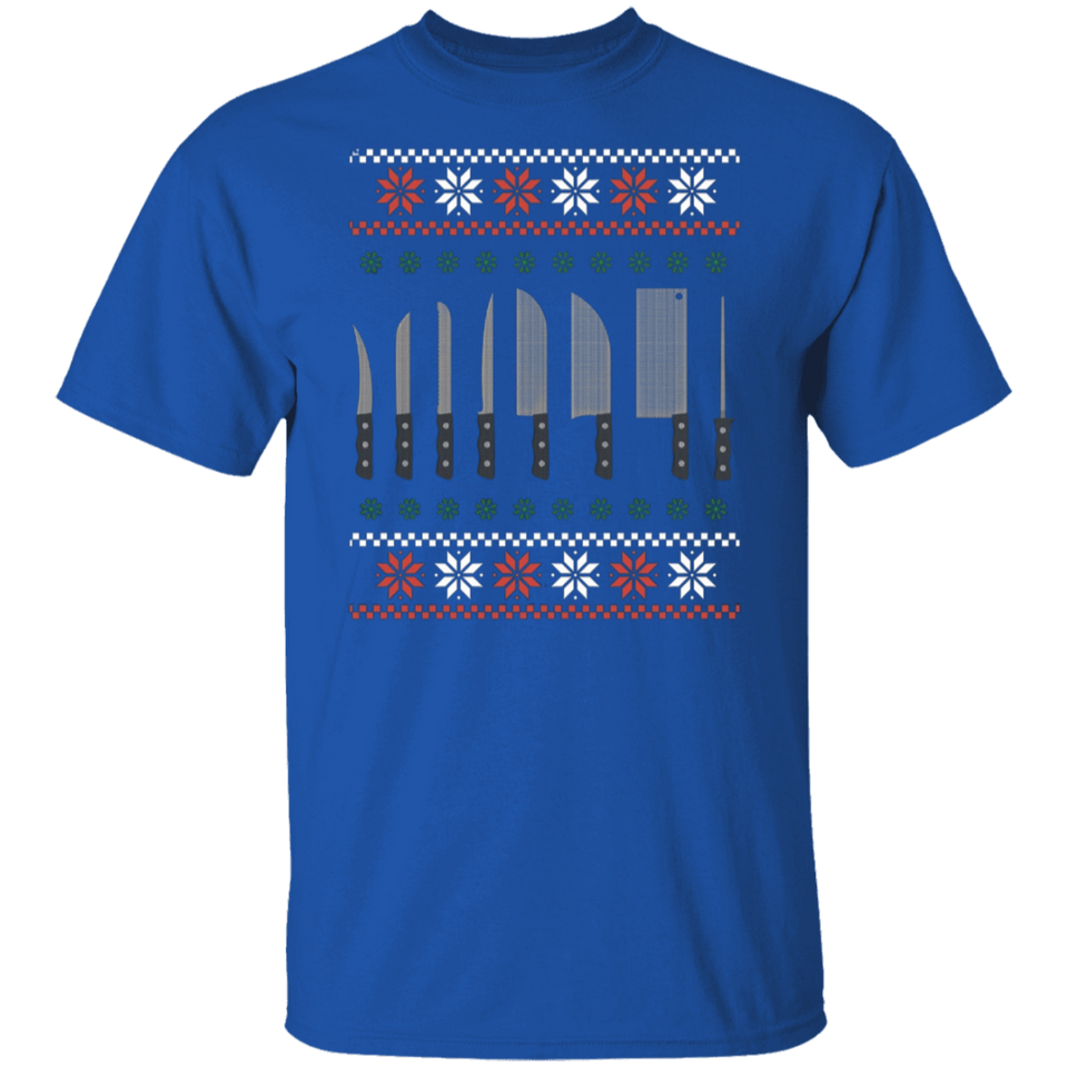 Christmas Chef Shirt | Ugly Xmas Sweater Cook Knives Gift