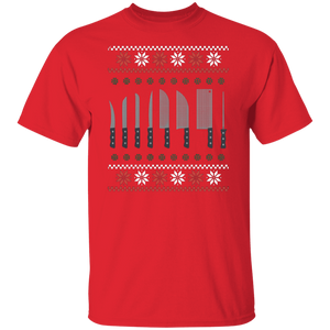 Christmas Chef Shirt | Ugly Xmas Sweater Cook Knives Gift