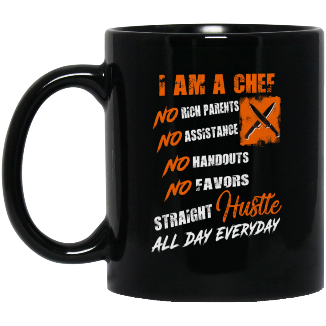 Chef Black Mug Design