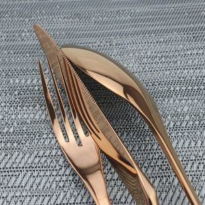 4Pcs Dinnerware Knife Fork Tea Spoon Tableware Set Home Kitchen