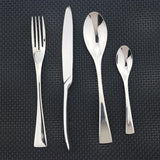 4Pcs Dinnerware Knife Fork Tea Spoon Tableware Set Home Kitchen