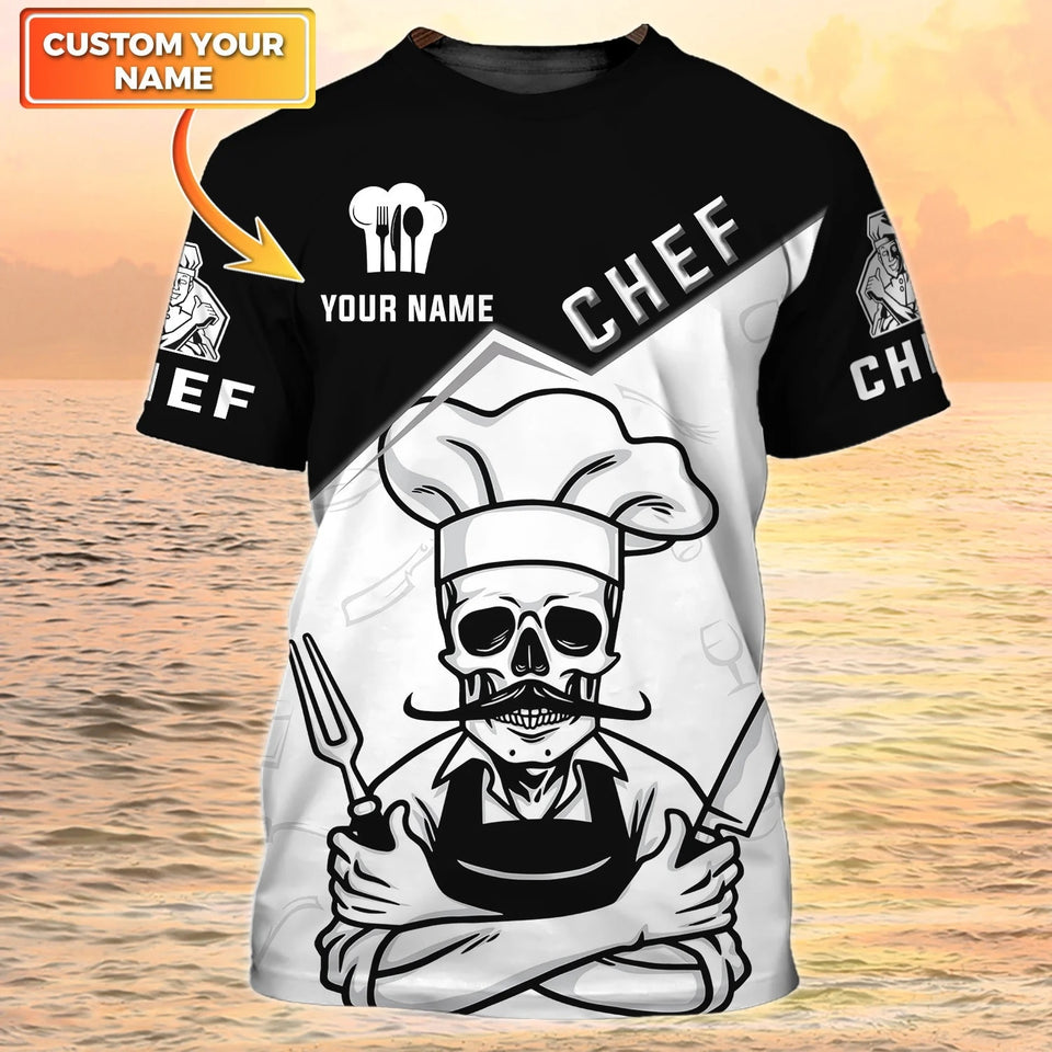 PROUD CHEFS T-SHIRT DESIGN - 3D CUSTOMS NAME