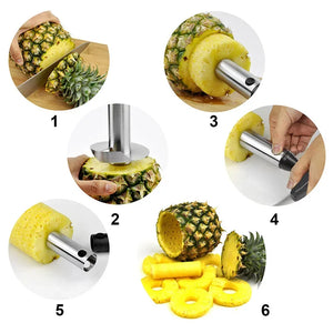 Cutter pineapple Corer Peeler Stem Remover Blades for Household Coring Kitchen Tools