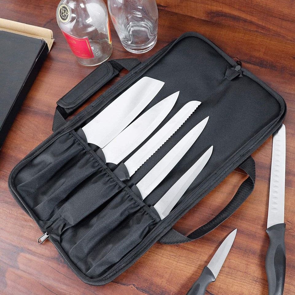 CHEF KNIFE BAG CANVAS ROLL BAG CARRY CASE BAG - KITCHEN TOOL