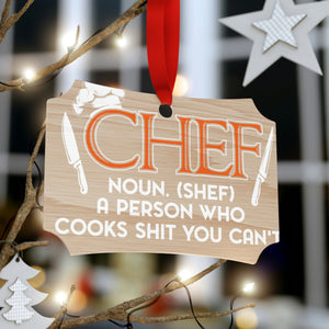 Chef Plywood Ornaments (Round, Berlin)