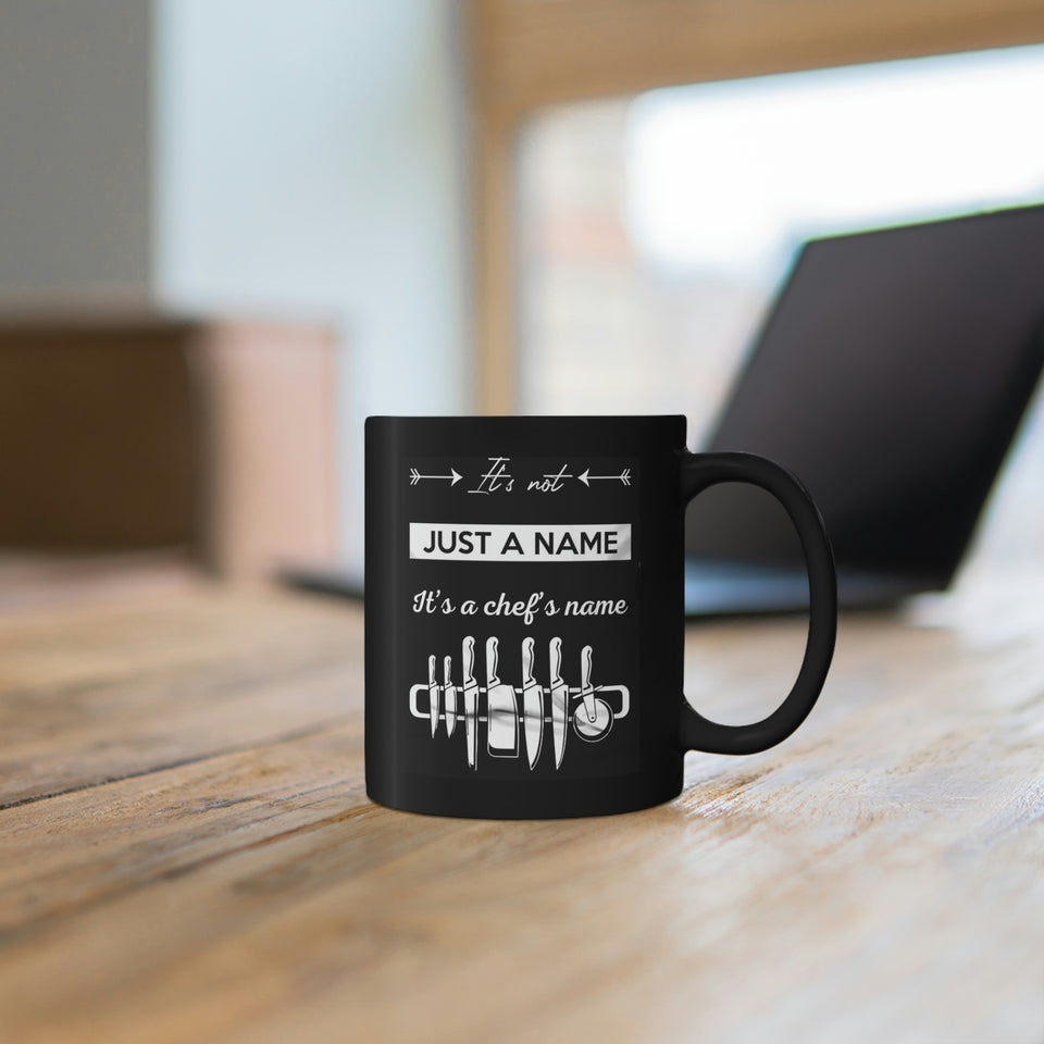 Chef Black Mug Design