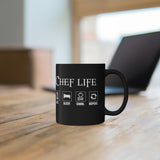 Chef Black Mug Design