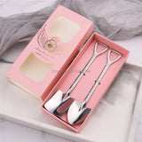 Coffee Spoon Stainless Steel Dessert Spoon Ice Cream Spoon Chef Gifts - KITCHEN TOOL