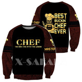 CHEF 3D ALL OVER PRINTED MEN AUTUMN HOODIE CUSTOM NAME - T-SHIRT DESIGN