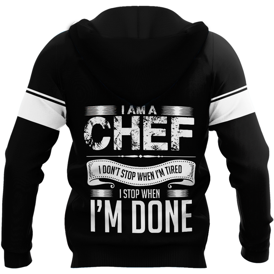 Chef 3D All Over Printed Men Autumn Hoodie Custom Name - T-SHIRT DESIGN