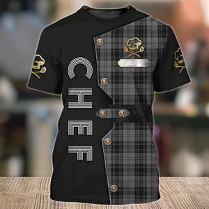 Chef T-shirts 3D Custom Printed O-Neck Oversized