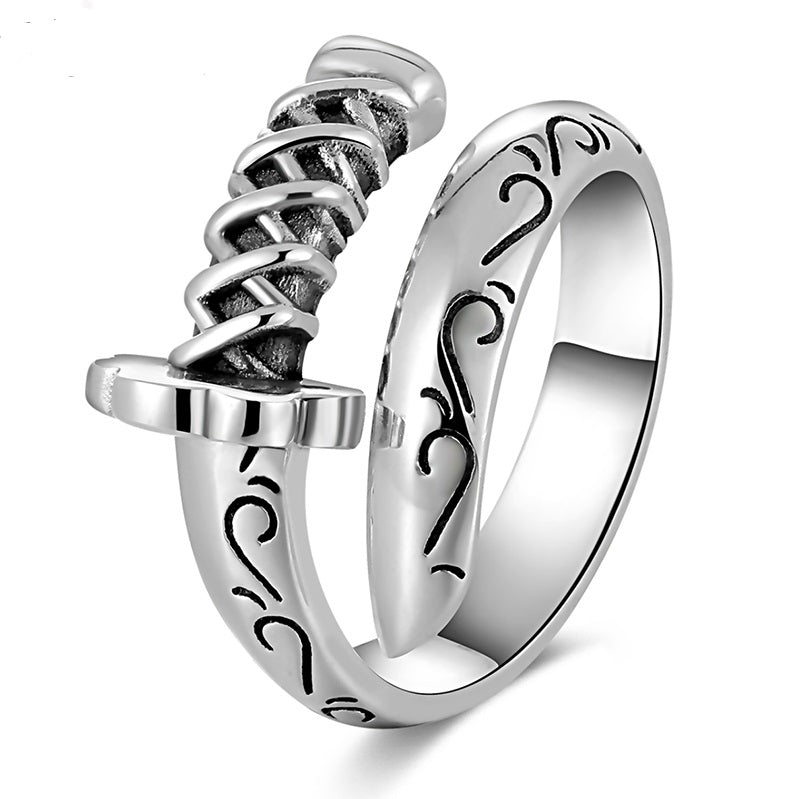 925 Sterling Silver Punk Rings Chef Jewellry