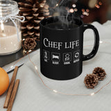 Chef Black Mug Design