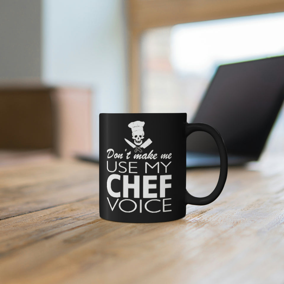 Chef Black Mug Design