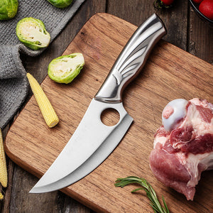 Silver steel Chef Bone Meat Cutting knife