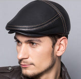 CHEF'S OUTDOOR LEATHER CAP AUTUMN - WINTER CHEF UNIFORM