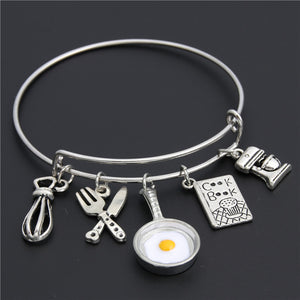 CHEF BRACELET CHARM COOKING JEWELRY