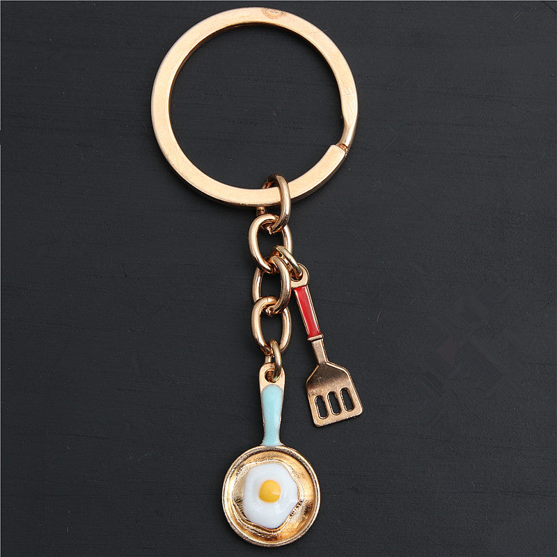 CHEF CHARM Keychain Kc Gold Shovel COOKING JEWELRY